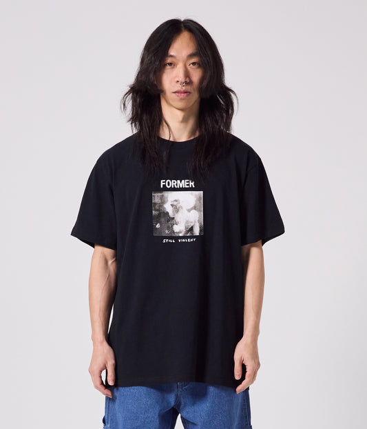 WAR POODLE T-SHIRT // WASHED BLACK