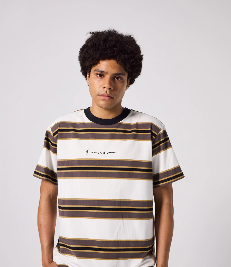 RAMPANT STRIPE T-SHIRT // COPPER