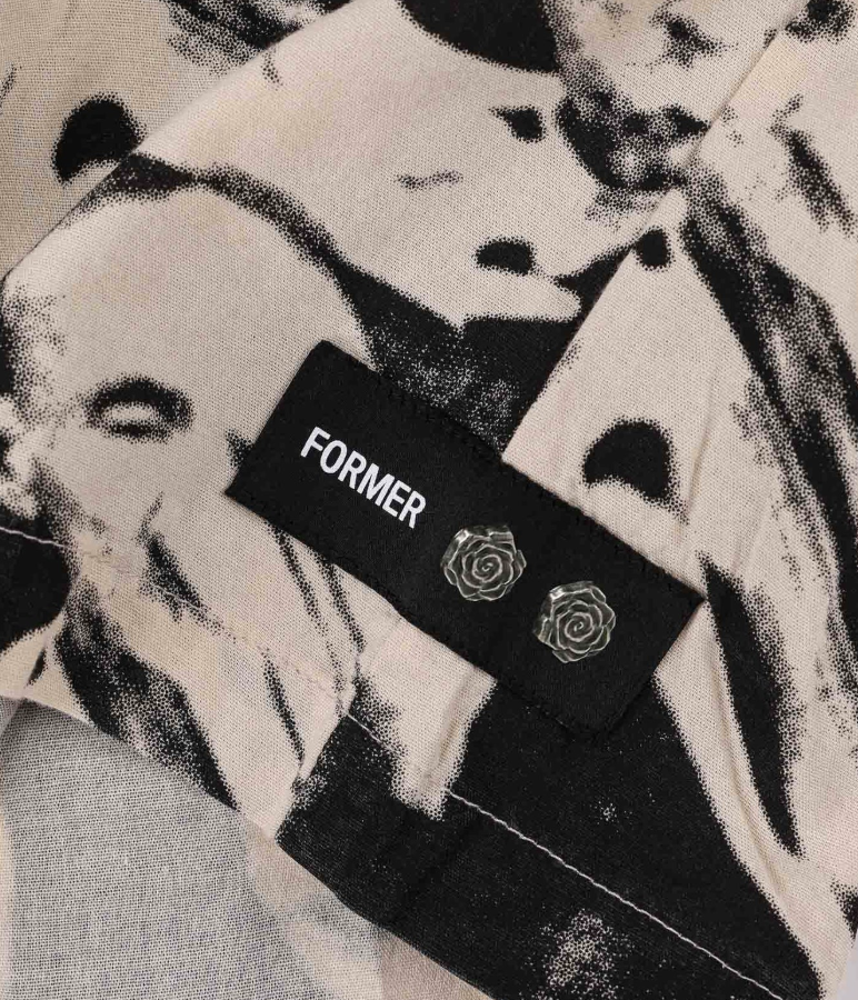 DISTORT SS SHIRT // BONE