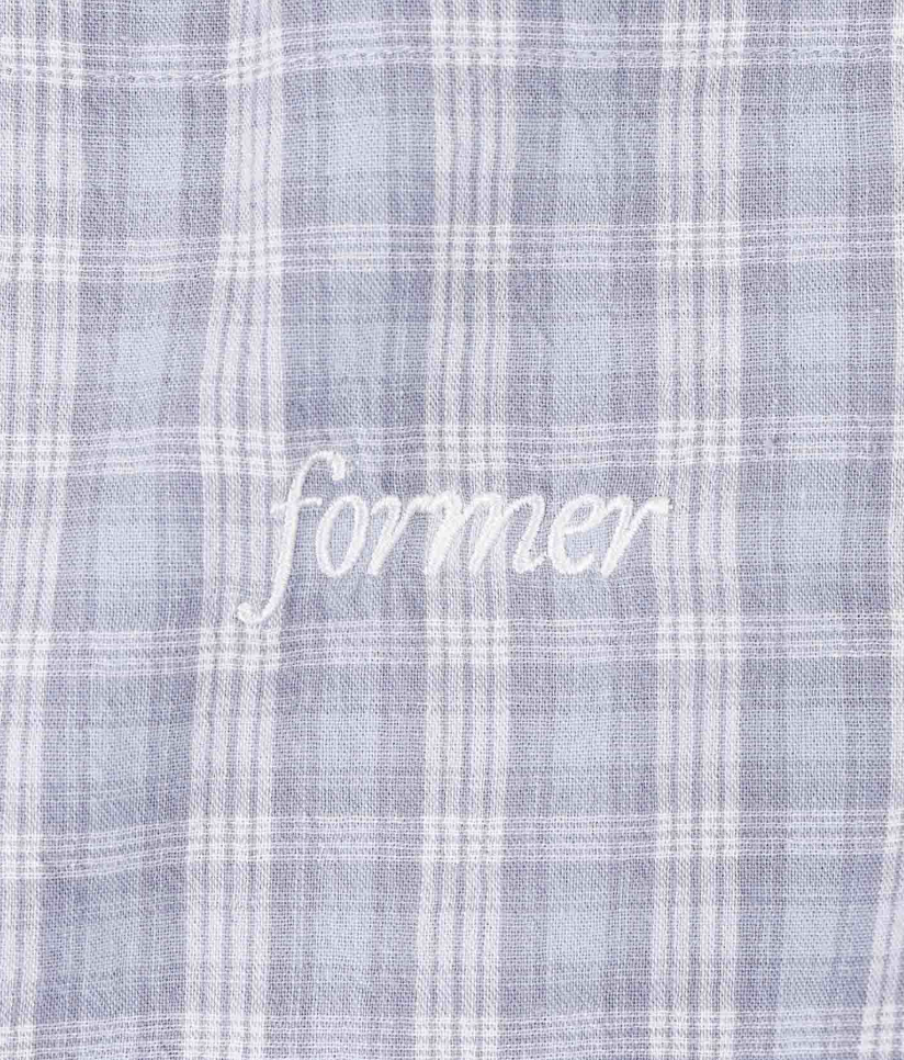 MANNERS CHECK SS SHIRT // BLUE