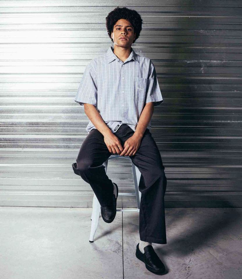 MANNERS CHECK SS SHIRT // BLUE