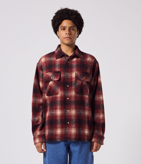 MANNERS FLANNEL LS SHIRT // RED