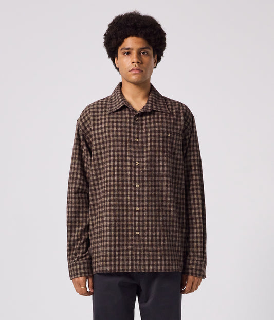MARQUEE FLANNEL LS SHIRT // BROWN