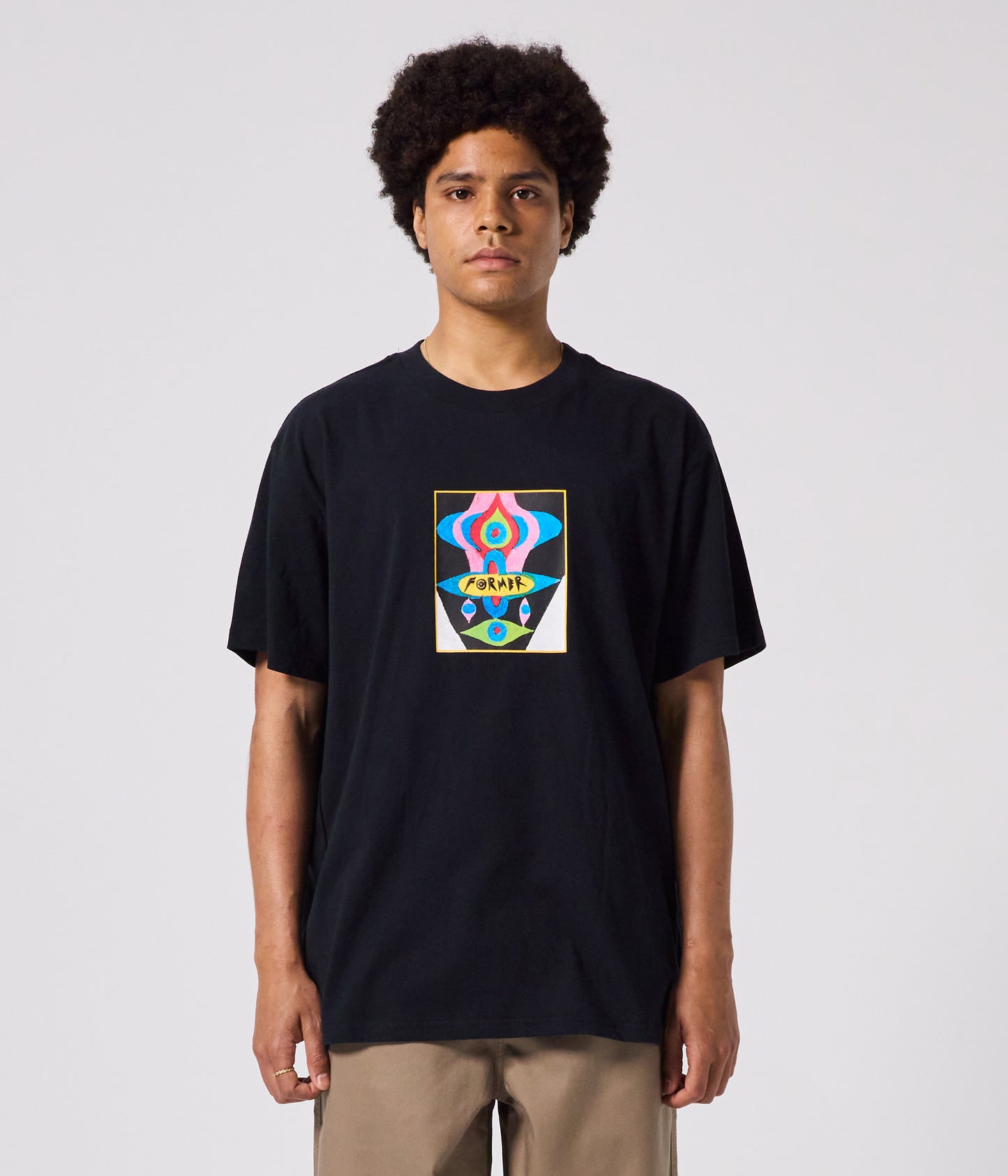 DROID PASTEL T-SHIRT // BLACK