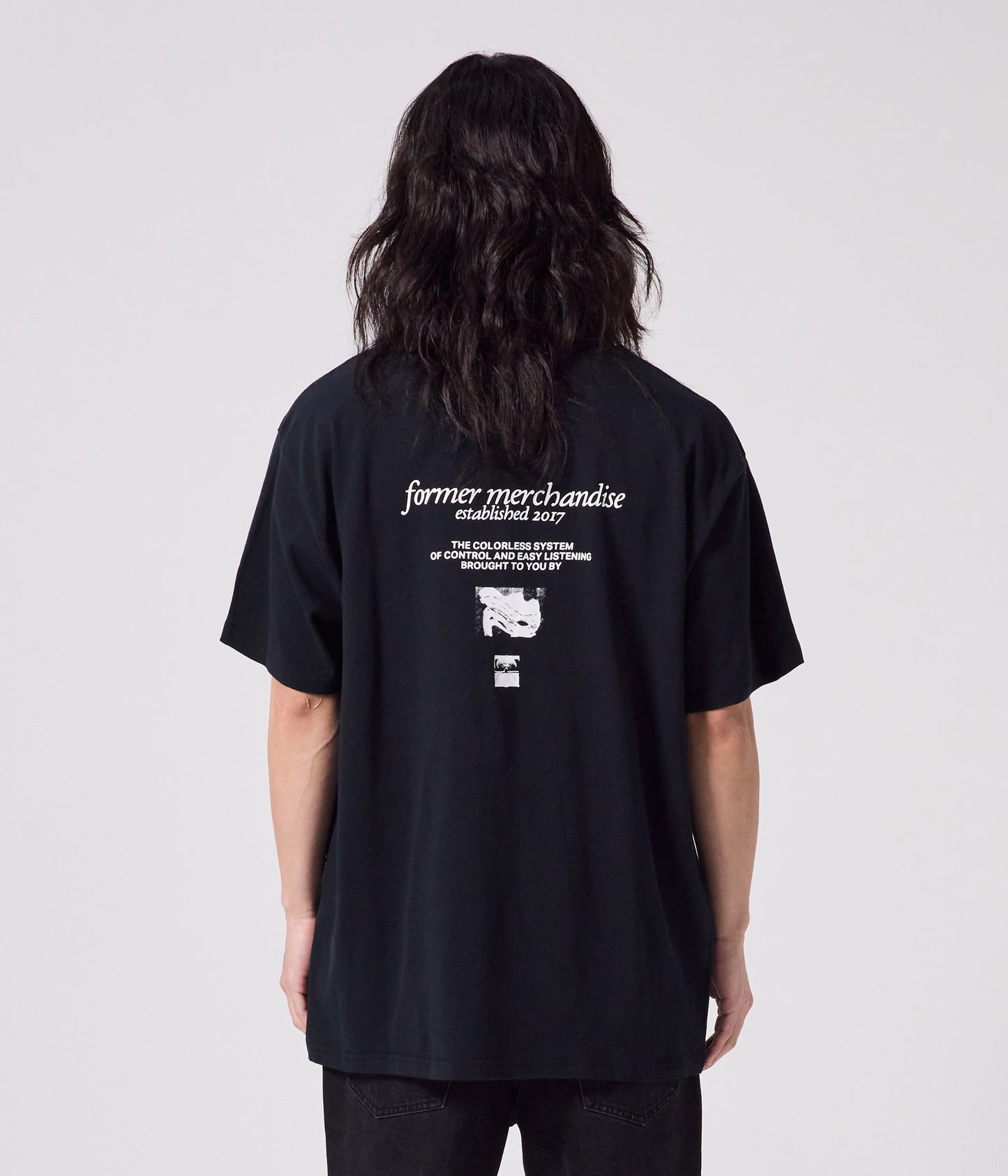 DISTORT OVERSIZED T-SHIRT // BLACK