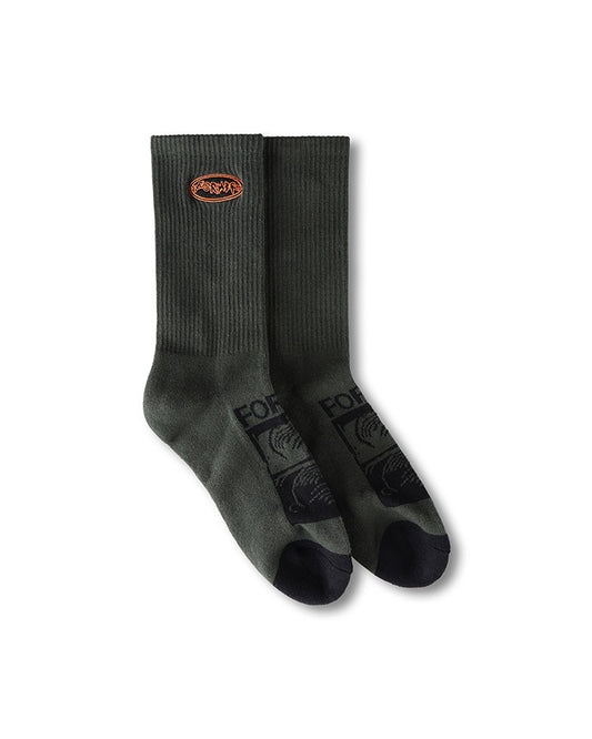 FLATLINE SOCK // WASHED GREEN
