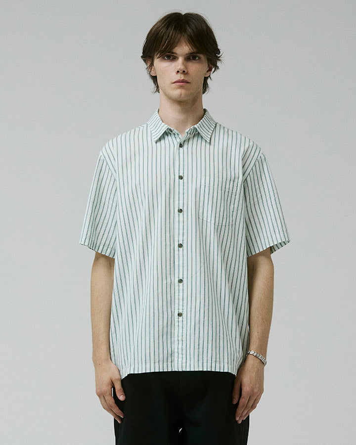 REYNOLDS STRIPE SS SHIRT // BONE *LAST SIZE*