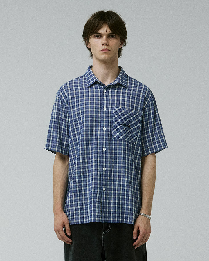 MANNERS CHEQUE SS SHIRT // VINTAGE NAVY