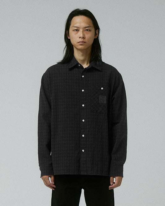 CRUX FLANNEL LS SHIRT // BLACK