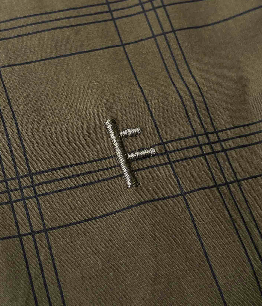 WINDOWPANE SS SHIRT // OLIVE