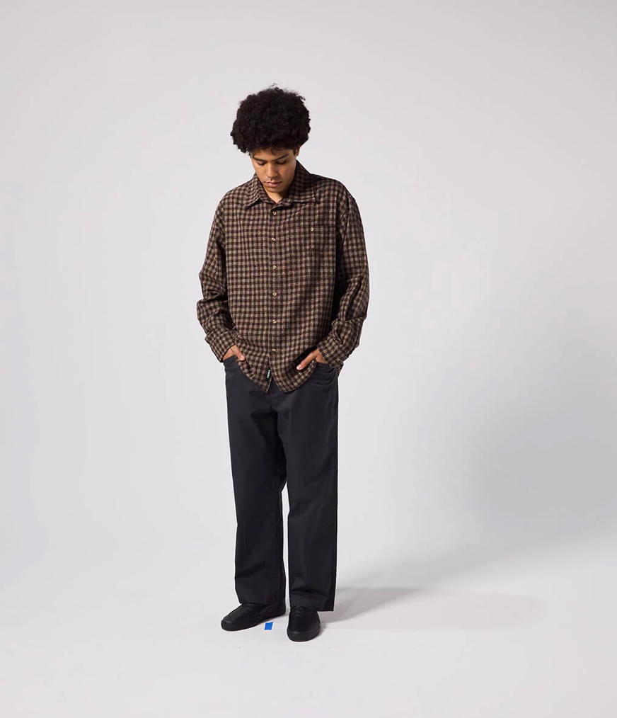MARQUEE FLANNEL LS SHIRT // BROWN