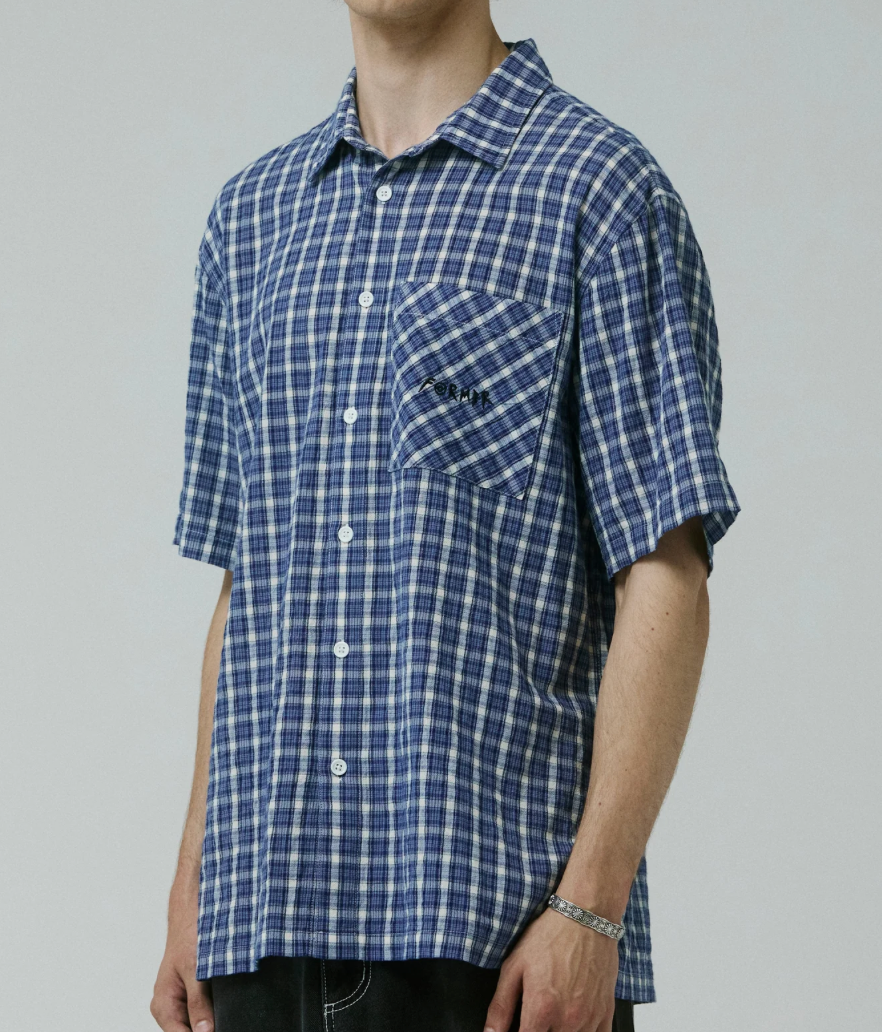 MANNERS CHEQUE SS SHIRT // VINTAGE NAVY