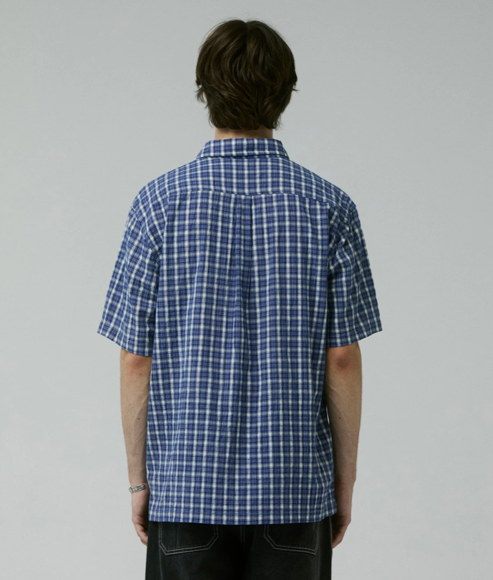 MANNERS CHEQUE SS SHIRT // VINTAGE NAVY