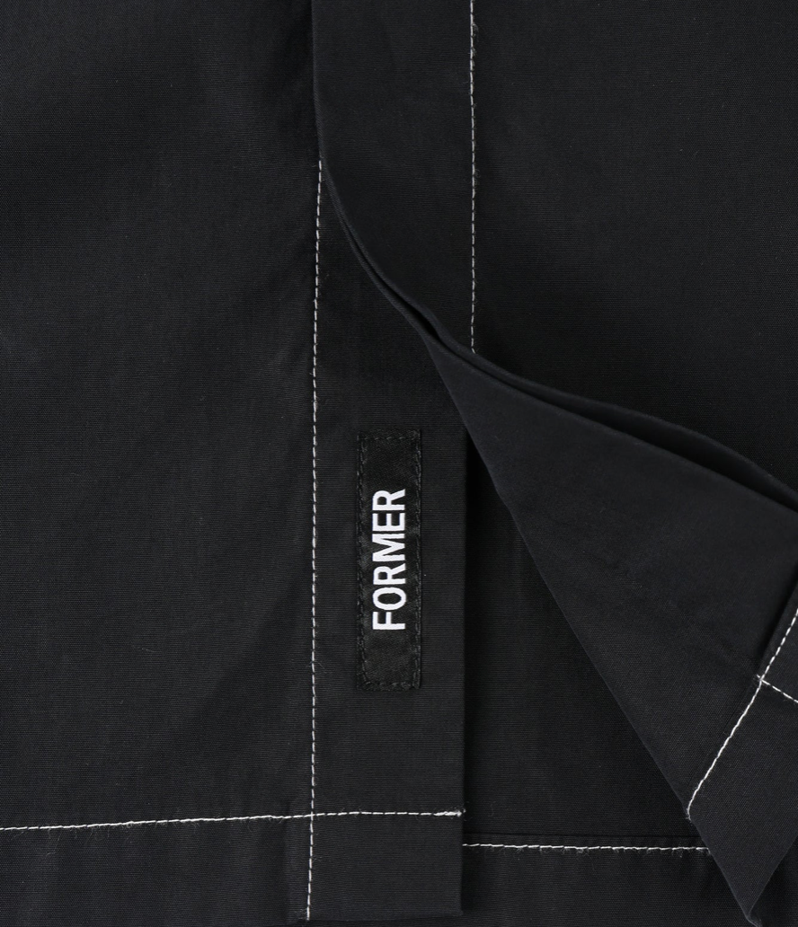 MARILYN CONTRAST SS SHIRT // BLACK *LAST SIZE*