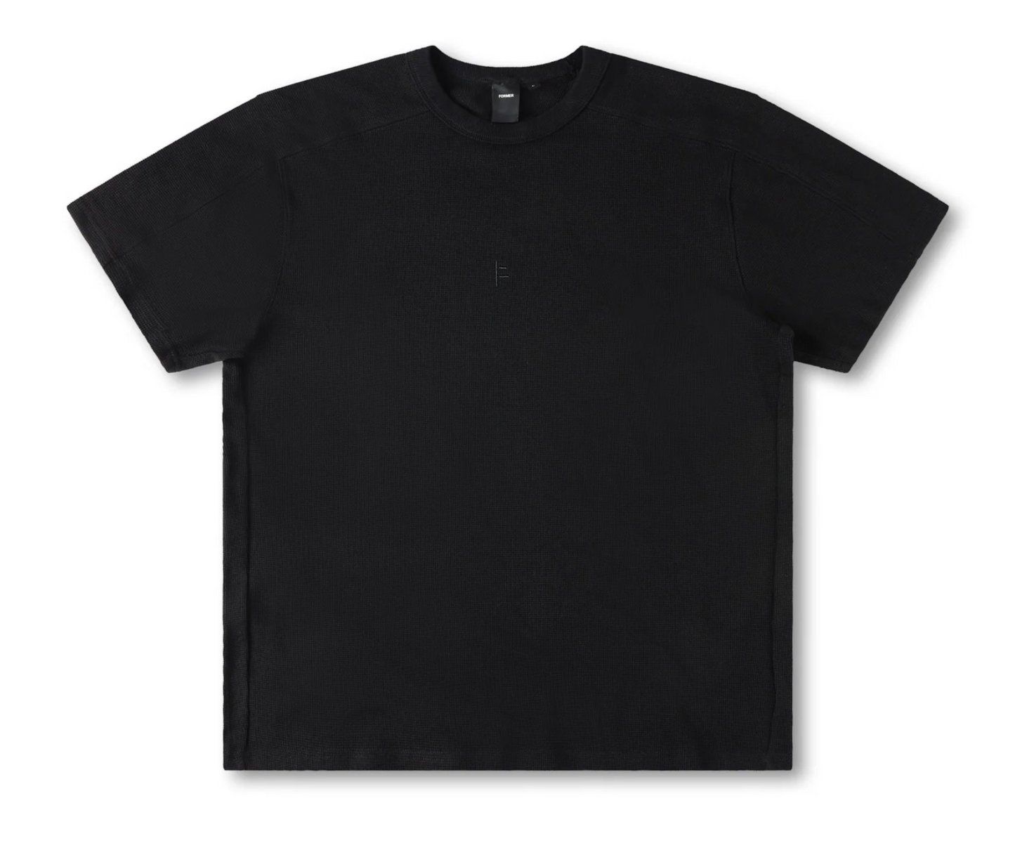 FRANCHISE WAFFLE SS TSHIRT // BLACK