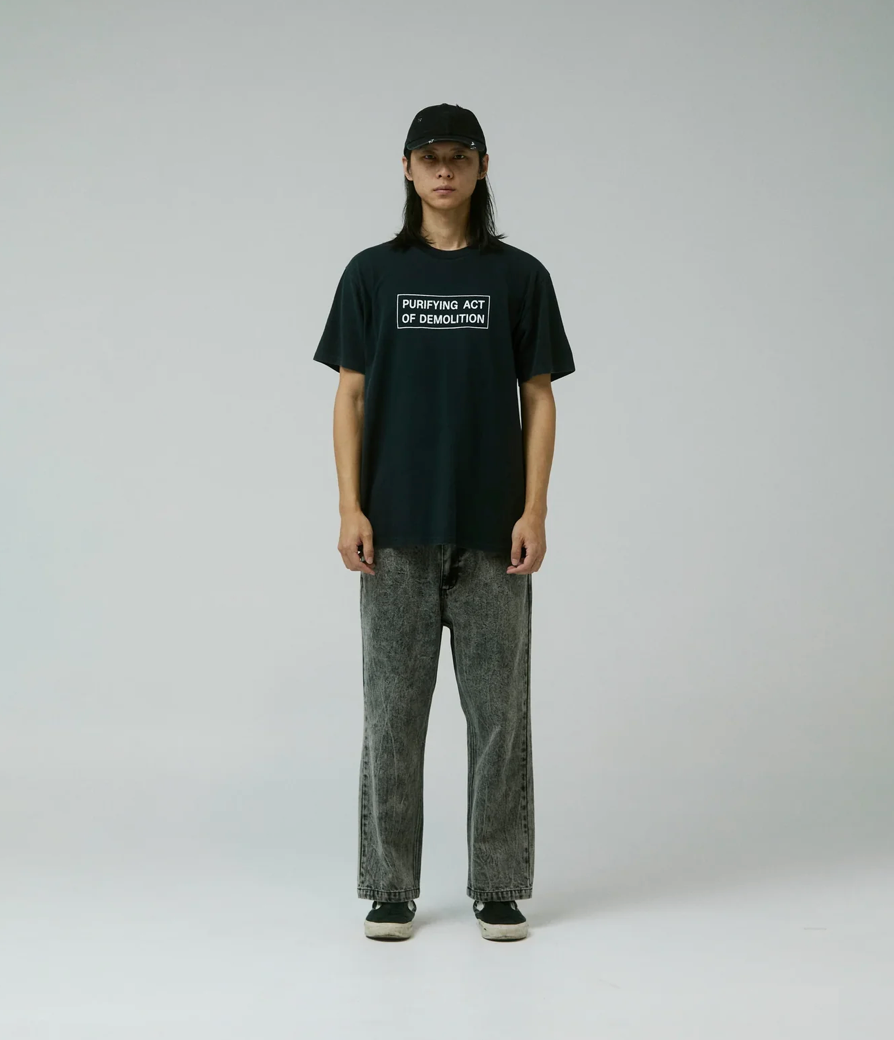 ACTION T-SHIRT // WASHED BLACK