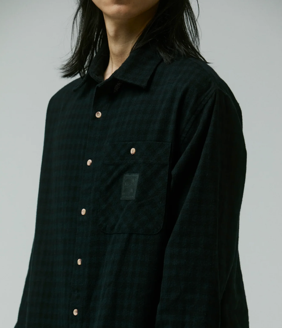 CRUX FLANNEL LS SHIRT // BLACK