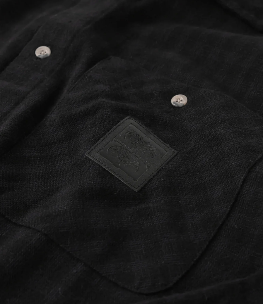 CRUX FLANNEL LS SHIRT // BLACK