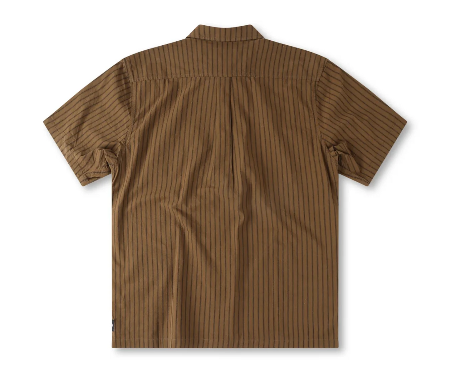 REYNOLDS STRIPE SS SHIRT // BARK *LAST SIZE*